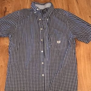 Short Sleeved navy Chaps button down